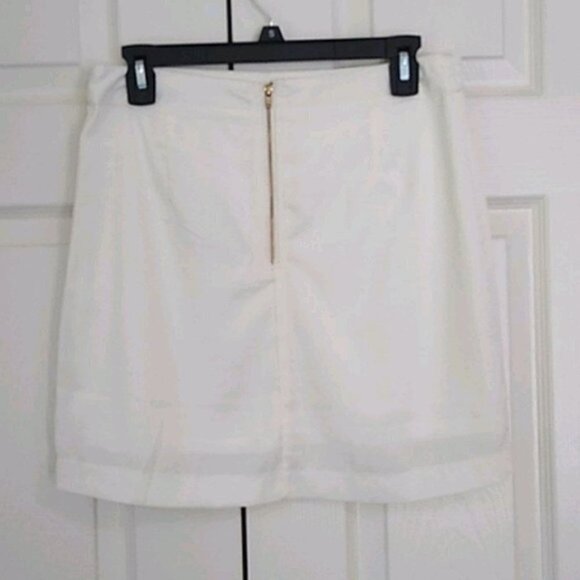 NWOT B.P Collection Ivory Eyelet Mini Pencil Skirt - Picture 9 of 15